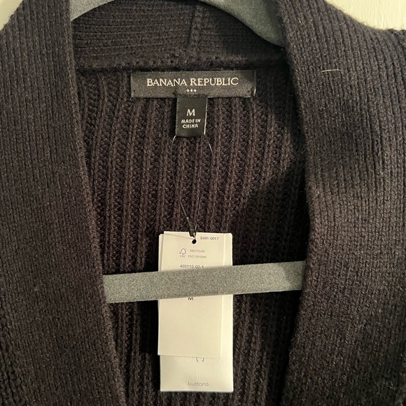 Black Cardigan Sweater - Picture 2 of 3